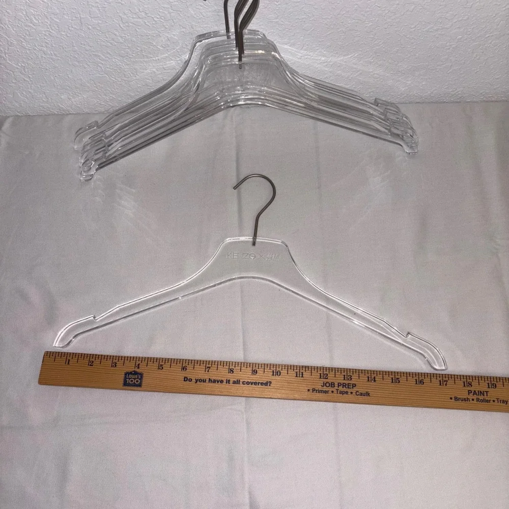 KENZO x H&M Clear Plastic Hangers Set of 6 Designer Collaboration